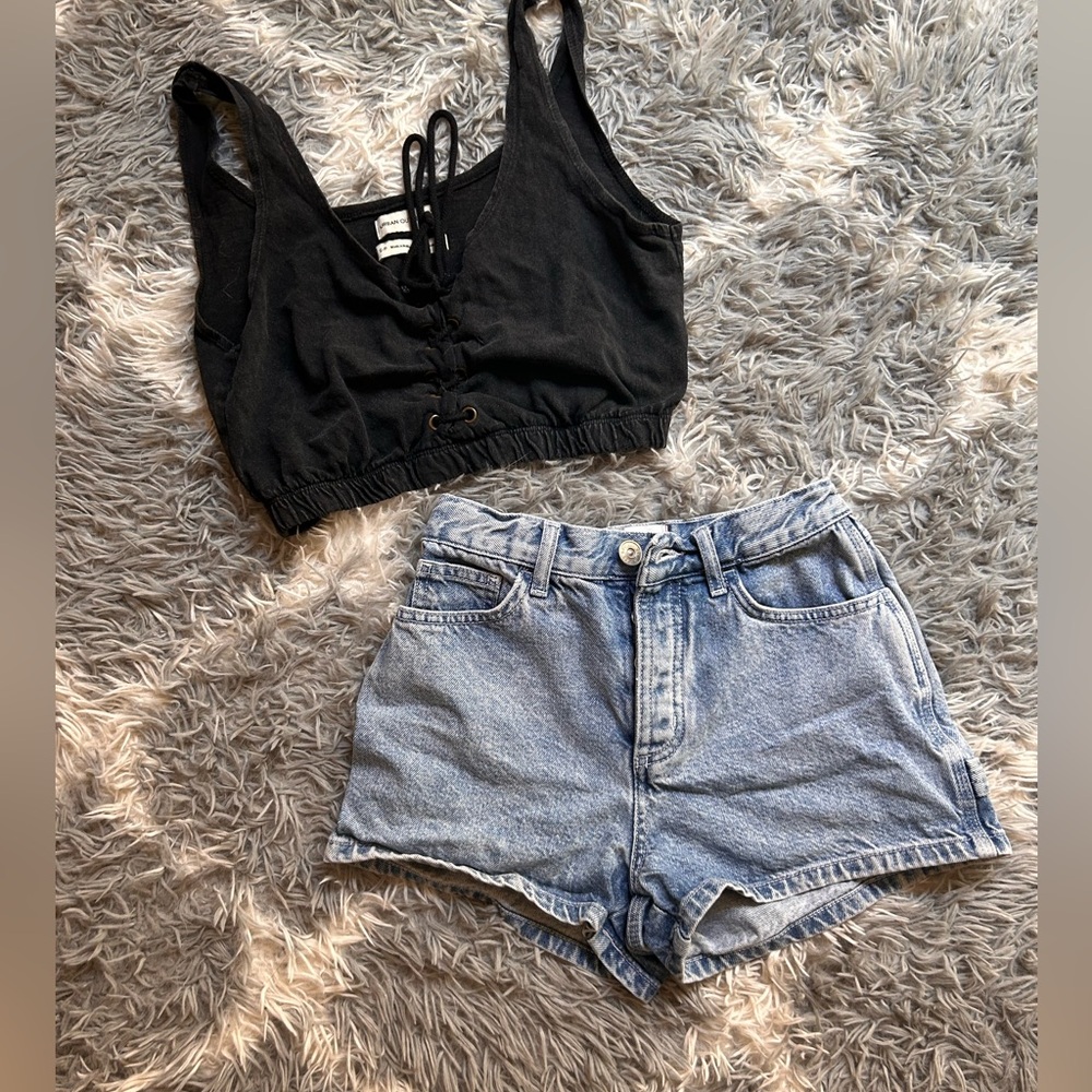 Urban outfitters outfit size small and size 0 shorts